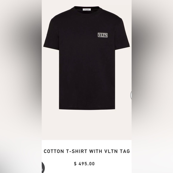 VALENTINO MENS COTTON T-SHIRT WITH VLTN TAG SZ L - Picture 11 of 11